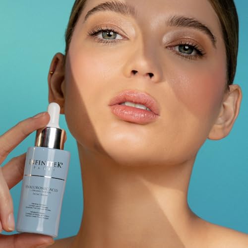 Infinitek Paris | Hyaluronic Acid Serum | Galentine¡¯s Gifts & Valentine¡¯s Day Gifts for Women | Facial Skin Care - Hydrating Hyaluronic Acid Face Serum with Organic Silicon | 1 fl oz / 30 ml