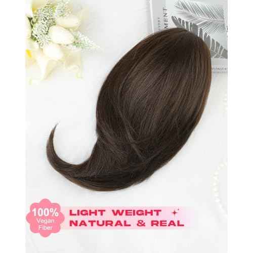 Ponytail Extension ? 16¡± Claw Clip in Ponytail Hair Extensions Natural Soft Synthetic High Pony Tail Hairpieces for Women (Chocolate Brown, 16 inch)