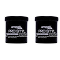 AmPro Pro Styl Protein Styling Gel - Curly Hair Gel for Men and Women - Soy Protein Strengthens Strands - Strong Hold, Frizz Control - 15 oz (Pack of 2)