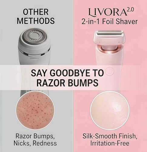 Electric Shaver for Women - Cordless Razor, Painless Trimmer, Waterproof