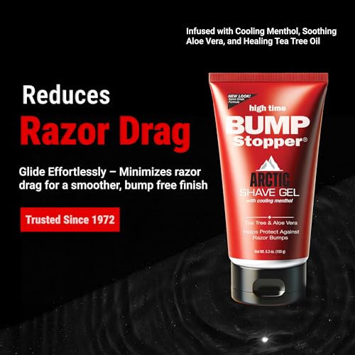 High Time Bump Stopper Shave Gel Arctic Haze 5.3 Ounce (156ml) (2 Pack)