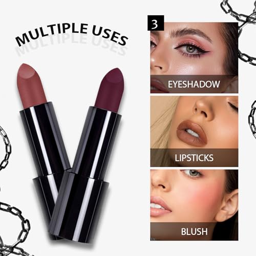 M?TYSURMatte Lipstick - Highly Pigmented & Long-Lasting, Nourishing Hydrating Lipstick with Smudge-Proof & Waterproof Formula, Cruelty-Free Lip Makeup, 1 Count