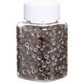 1000pcs 5mm Brown Silicone-Lined Micro Rings for Hair Extensions