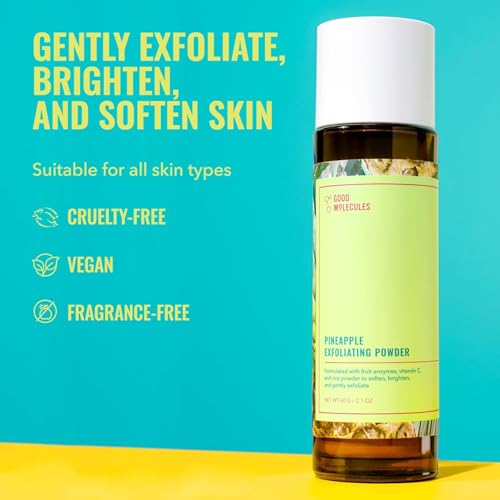 Good Molecules Pineapple Exfoliating Powder - Gentle Face Cleanser (2.1 oz)