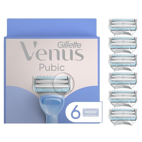 Gillette Venus Intimate Grooming Razor Blade Refills, 6-Pack