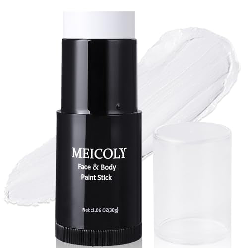 Clown White Face Paint Stick - 1.06oz Waterproof Makeup