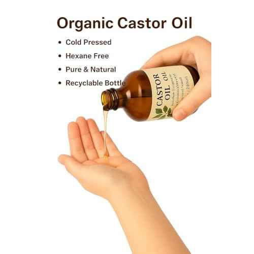 Castor Oil Pack Wrap Organic - Castor Oil Pack Kit Belly Button Cotton for Stomach Liver Detox Neck Abdomen Waist - Organic Cold Pressed Unrefined