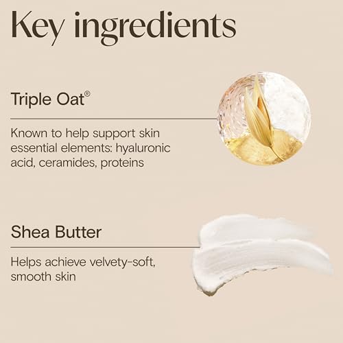 Aveeno Skin Relief Overnight Intense Moisture Cream with Triple Oat Complex & Natural Shea Butter, Therapeutic Dimethicone Skin Protectant for Dry Itchy Relief, Fragrance-Free, 7.3 oz, 3 Pack