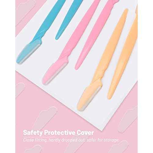 Eyebrow Razor for Women, 120 Pcs Dermaplaning Tool for Face Professional, Face Razor for Women Facial Hair Remover