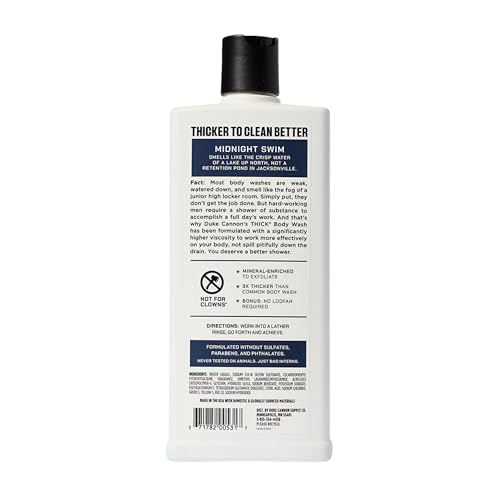 Duke Cannon Supply Co. THICK High-Viscosity Body Wash for Men THICK IN A BOX Variety 3 Pack - Premium Ingredients, Plant-Based Thickeners, Superior Lather, Natural Exfoliate, 17.5 Fl Oz (3 Pack)