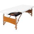 Leather Massage Table Cover Protector Wipeable Massage Table Cover Fitted Replacement Sheet Covers for Massage Bed/Spa Bed/Lash Beds, Fits 28-32" Wide (Pure White, 1Pcs)