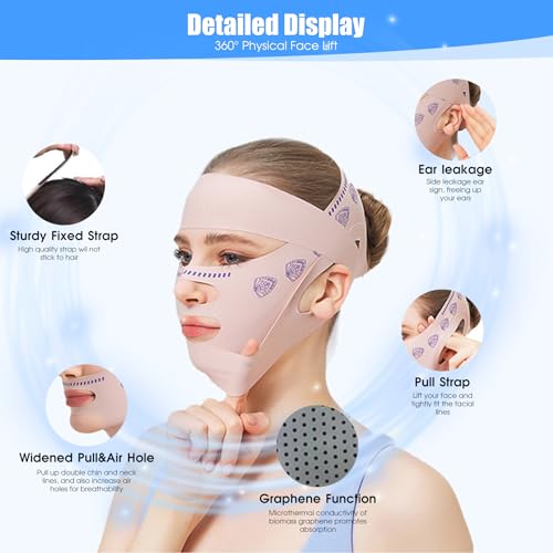 V Line Face Lifting Mask - Double Chin Reducer Strap