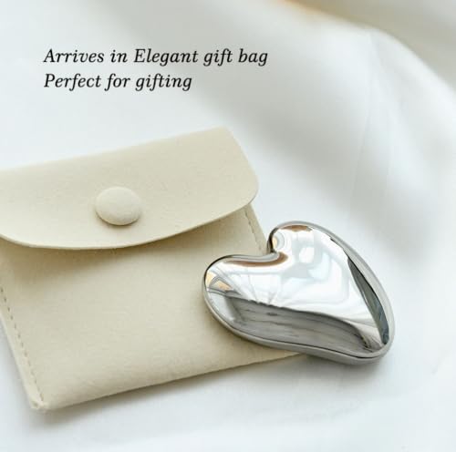 Heart Shaped Compact Mirror - Elegant Bridesmaid Gift | Premium Metal