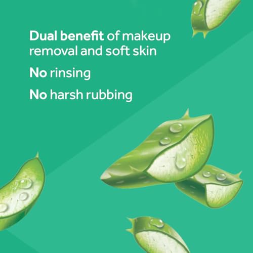 Pond's Vitamin Micellar Makeup Remover Wipes, Aloe Vera, 25 Count (Pack of 2)