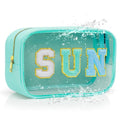 Clear SUN Waterproof Makeup Bag for Beach & Pool