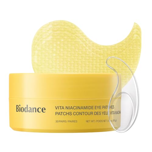 BIODANCE Vita Niacinamide Eye Patches, 60 Count Dark Circle Treatment