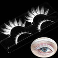 White False Lashes with Clear Band - Halloween & Cosplay Makeup