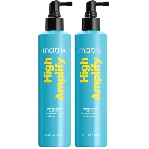 MATRIX High Amplify Wonder Booster Root Lifter Spray - Provides Extreme Volume & Body,Boost Structure in Fine Hair,Thin & Limp Hair,Flexible Hold,8.5 Fl Oz,Vegan,(Pack of 2)