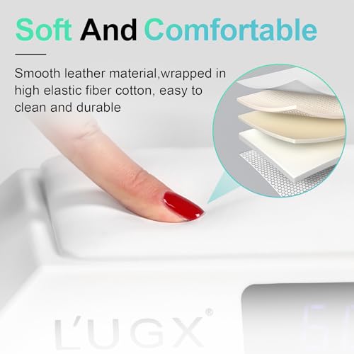 L'UGX 72W Professional Nail Curing Lamp with Arm Rest & Tray