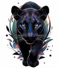 Panther Temporary Tattoos - 6 Sheet Set for Men & Women