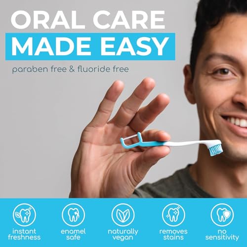 Brushee 4-in-1 Disposable Toothbrush - Prepasted Travel Pack (24)
