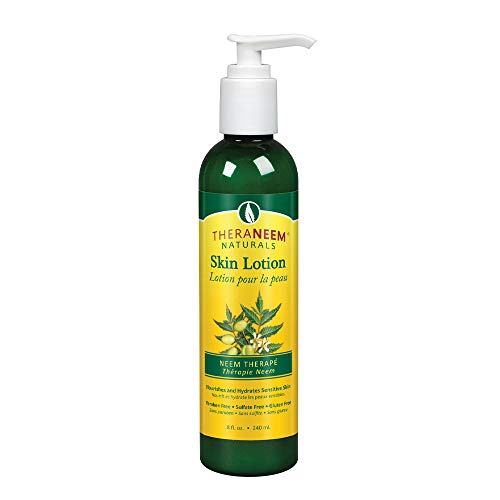 TheraNeem Neem Therap Skin Lotion | Calms, Nourishes and Hydrates Dry, Sensitive Skin with Organic Neem Oil, Vegan (8oz)