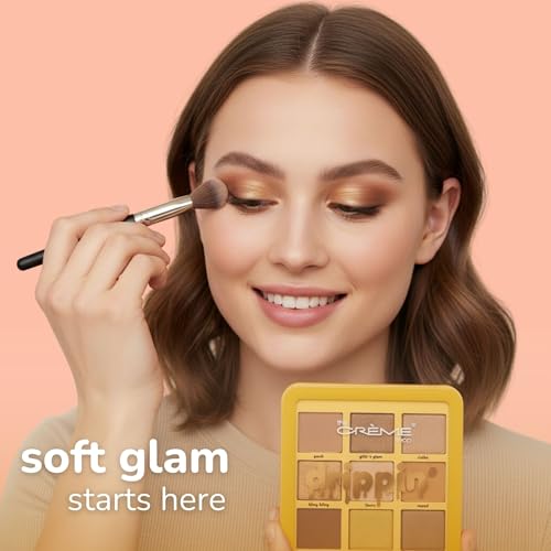 The Crème Shop 9-Color Eyeshadow Palette | Neutral Nude Brown