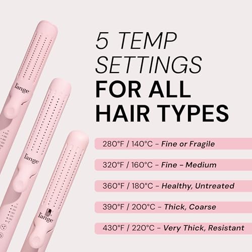 L'ANGE HAIR Le Duo Grande 360¡Æ Airflow Styler | 2-in-1 Curling Wand & Titanium Flat Iron Professional Hair Straightener and Curler with Cooling Air Vents to Lock in Style (Blush)