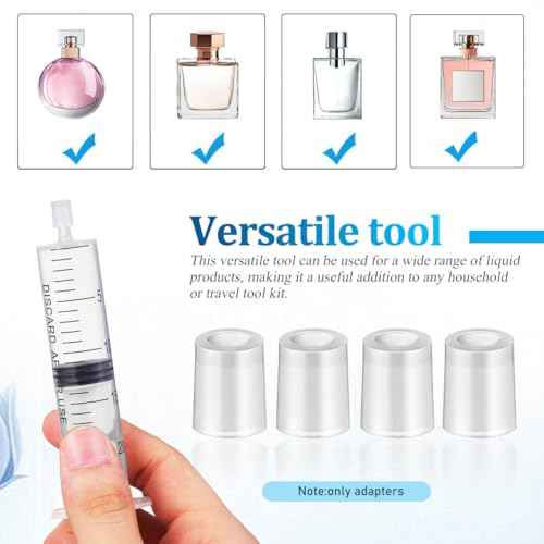 Perfume Dispenser Pump 100pcs Perfume Extraction Plastic Adapters Syrin- Pump Without Syrin- for Travel Refillable Perfume Atomizers Spray Bottle
