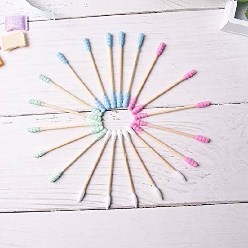 200 Pcs Colorful Double Tipped Cotton Swabs for Cleaning