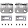 Steel Hair Clipper Blade Fit for Wahl Precision MC3 Blades, Pack of 2 Steel Blades Replacement for 2-Hole Standard Wedge 5 Star Legend Clippers by YTXXDEUS
