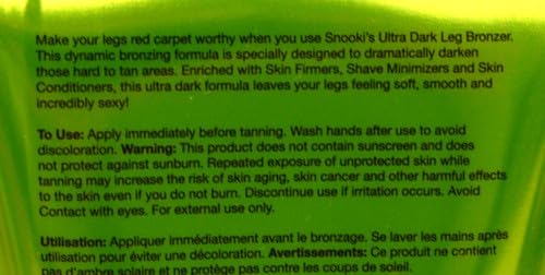 Supre Snooki Ultra Dark Leg Bronzer 6 oz | Hair Growth Inhibitors