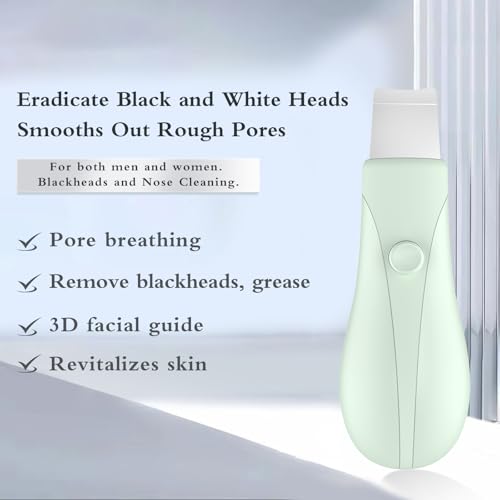 Skin Scrubber Face Spatula - Blackhead Remover & Pore Cleaner - Green