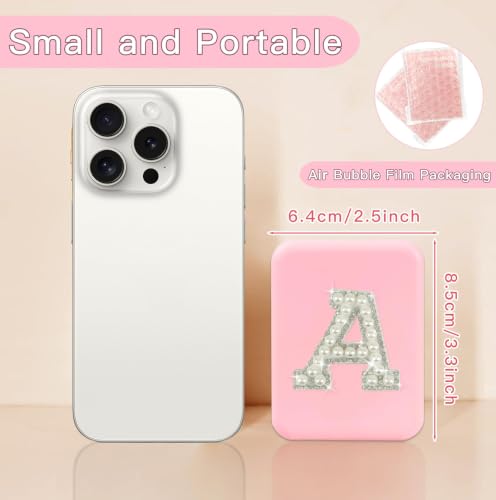 Pearl Initial Compact Mirror with LED Lights & 1X/2X Magnification