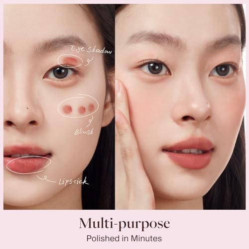 Joocyee Multi-Purpose Lip & Cheek Cream with Brush - Cinnamon Tea