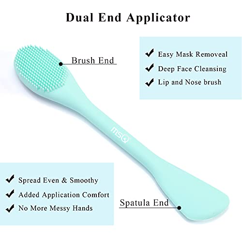 MSQ Silicone Face Mask Brush 2-Pack | Soft Facial Cleanser