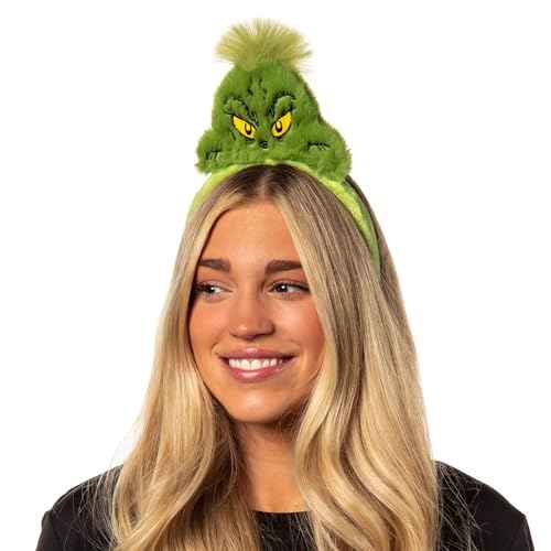 Bioworld Dr. Seuss GRINCH Costume Character Fabric Cosplay Hair Accessory Headband For Men And Women