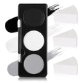 Black White Grey Face Paint Kit with Sponge & Brush for Halloween Cosplay