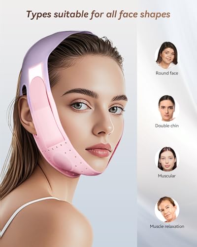 V-Line Silicone Chin Strap for Jawline Sculpting & Double Chin Reduction