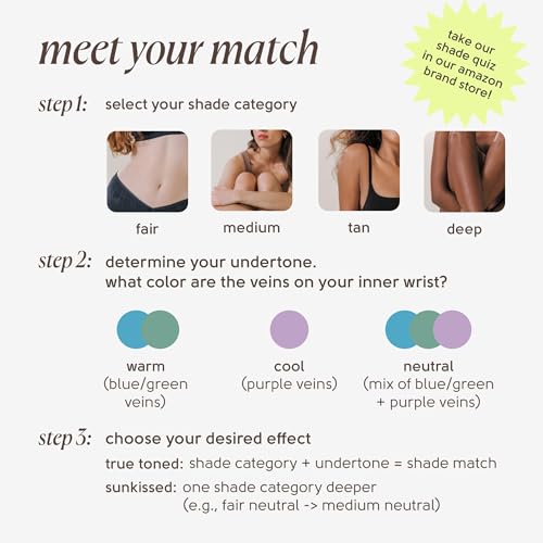 TINGE Body Makeup Tan Neutral - Water Resistant, 3.38 Fl Oz
