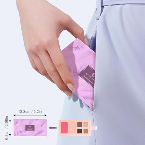 Color Nymph Makeup Palette Set - 12 Colors Eyeshadow, Blush, Highlighter