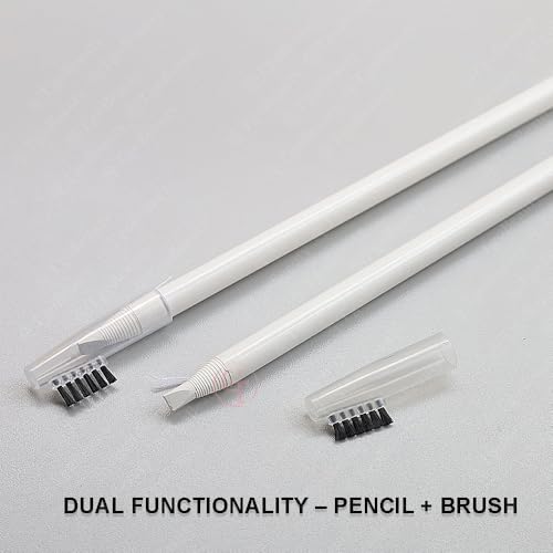DuBeauty Microblading Mapping Pencil Set - 3pcs Waterproof Eyebrow & Lip Tattoo Pencils