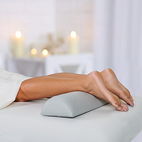 EARTHLITE Half Round Massage Bolster Pillow with Handle, Vanilla Crème