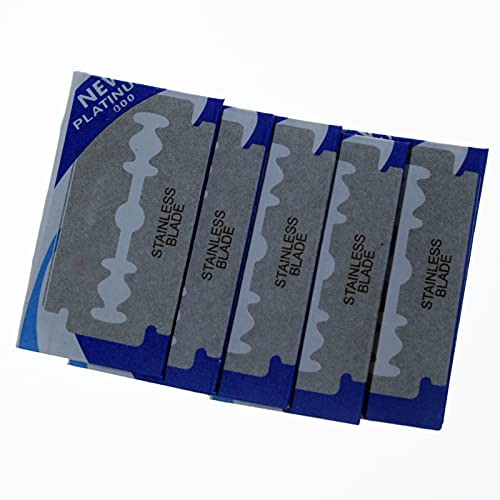 20 Pcs Double Edge Safety Razor Blades Replacement Old Fashion Men¢¥s and Women's Safety Razor Stainless Steel Blades for Shaving