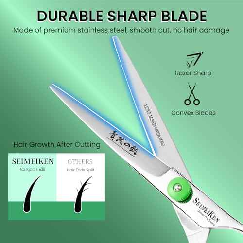 Hair Cutting Scissors ? Professional Hair Shears - Premium Stainless Steel Haircut Scissors Kit with Comb and Case - Barber Shears for Salon & Home Use, 6.0 Inch