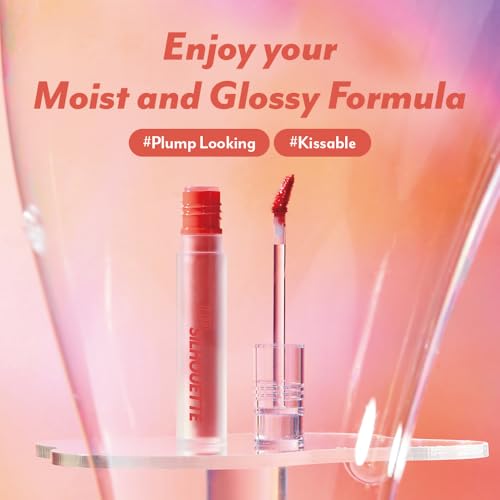 I'M MEME Lip Silhouette Gloss Tint - 05 Minimal Pink | Best Tinted Lip Gloss, Highly Pigmented, Long Lasting, Hydrating & Moisturizing, Light-weight, Glossy Finish, Buildable, 4mL