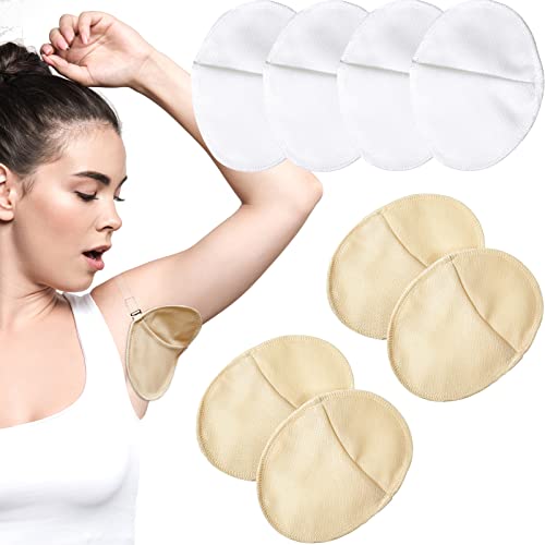 Reusable Underarm Sweat Pads with Adjustable Straps - 4 Pairs