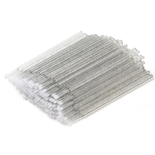 Disposable Micro Applicators 300Pcs 2.0mm Microfiber Brushes for Precision Makeup