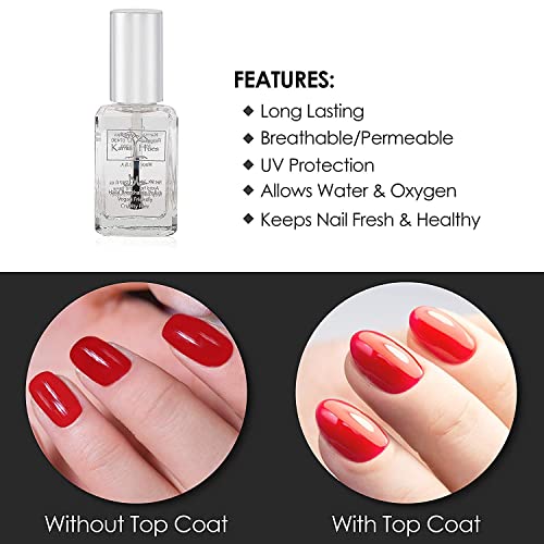 Karma Organic Nail Polish Remover & Top Coat Bundle ? Naturals Orange Blossom Nail Polish Remover (4FL-Oz) Halal Breathable Top Coat ANASTASIA (0.43FL-Oz)