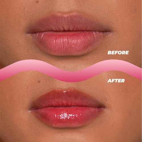 Vitamasques Lip Butter Balm Strawberry, Korean Lip Balm - Peptide Lip Treatment - Lip Balm Hydrating - Light Tinted Lip balm - Made in Korea - 0.33 fl.oz